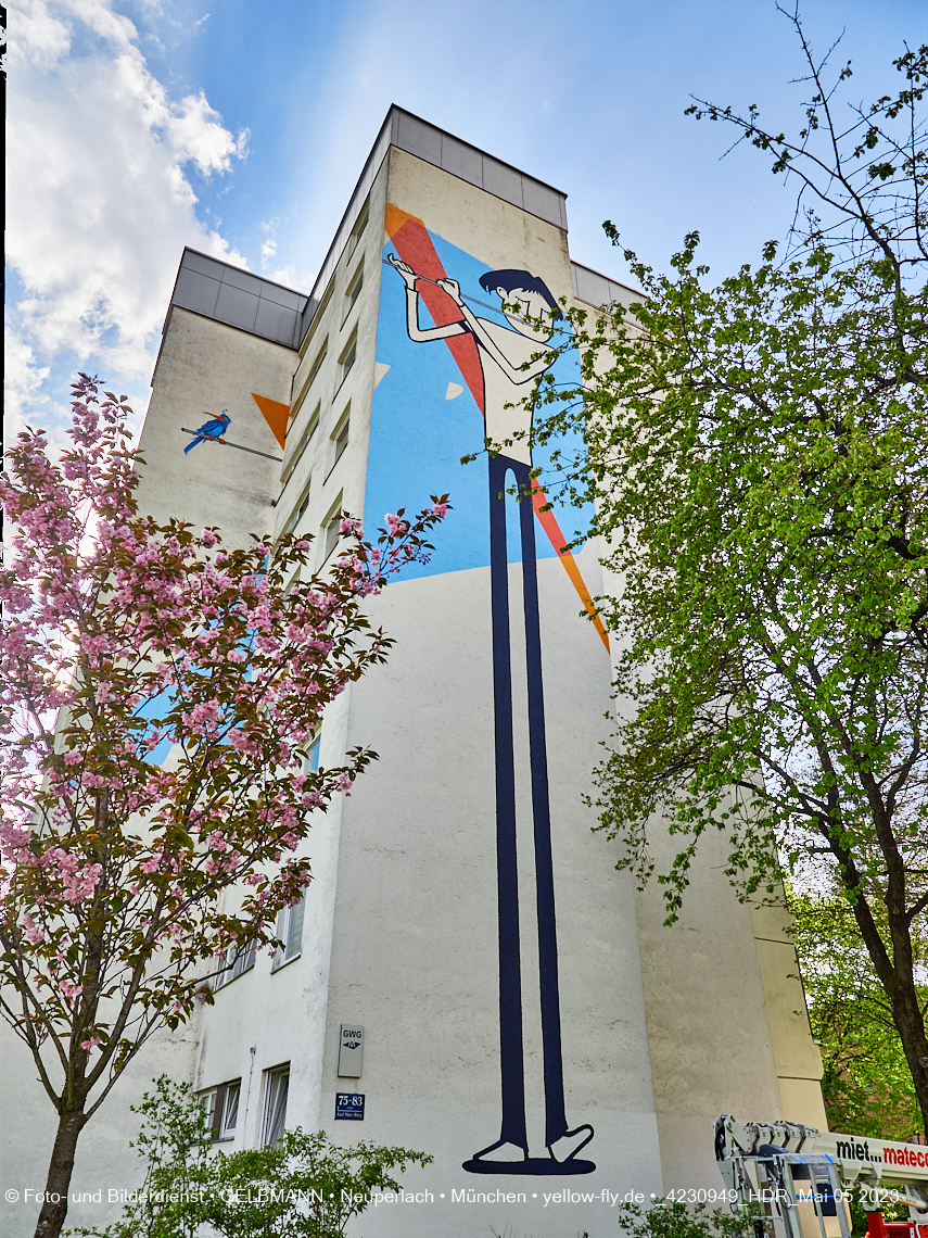 05.05.2023 - Graffiti am Karl-Marx-Ring 75 in Neuperlach